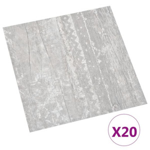 Samoprzylepne Panele Podłogowe Winylowe Pvc 1,5mm, 1,86 M², Szare