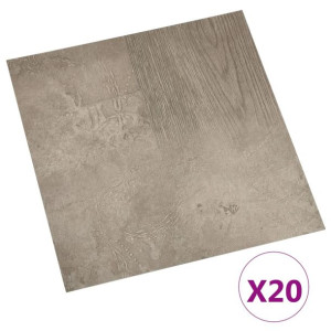 Samoprzylepne Panele Podłogowe Winylowe Pvc 1,5mm, 1,86 M², Szare