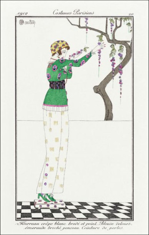 Relation, Manteau de sports, de Paul Poiret, Charles Martin - plakat 59,4x8