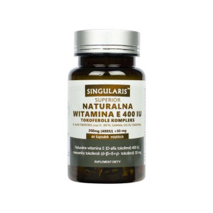 Singularis Naturalna Witamina E Tokoferole Forte 60 kapsułek