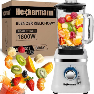 Mocny Blender Kielichowy Stal+szkło 1600w 1,6l Xxl