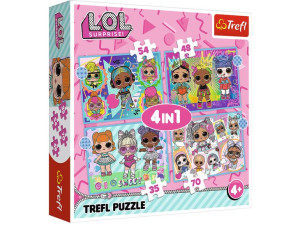 TREFL Puzzle 4w1 LOL Poznaj laleczki L.O.L 4+