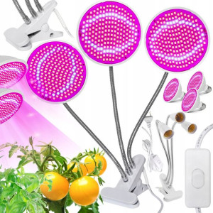 Lampa Led Do Wzrostu Roślin 600led 60w 1100lm 3xgł