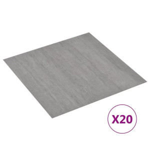Samoprzylepne Panele Podłogowe Winylowe Pvc 1,5mm, 1,86 M², Szare