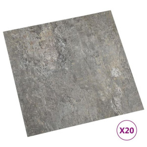 Samoprzylepne Panele Podłogowe Winylowe Pvc 1,5mm, 1,86 M², Szare