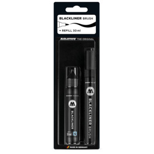 Molotow zestaw Blackliner Brush + tusz 30 ml