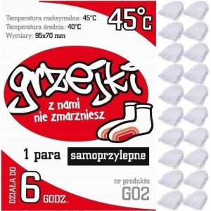 Grzejki Ogrzewacze Do Skarpet Wkładki 10 Par 20szt