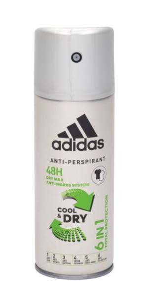 Adidas 6in1 Cool & Dry 48h Antyperspirant 150ml