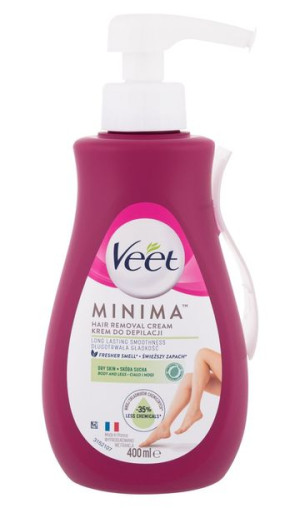 Veet Minima Hair Removal Cream Dry Skin Akcesoria do depilacji 400ml