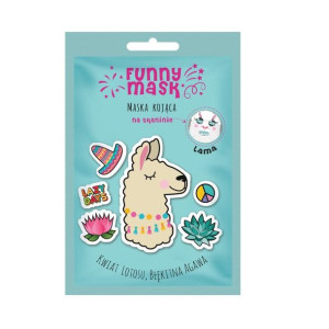 Funny Mask kojąca maska na tkaninie Lama