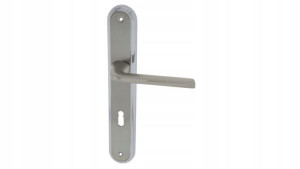 Klamka Focus Klucz Nikel Chrom 72mm Długi Szyld