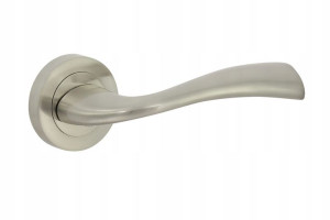 Klamka Iga Rozeta Okrągła Nikiel Satyna