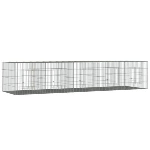 Klatka dla królika, 5 paneli, 273x79x54cm, galwanizowane żelazo
