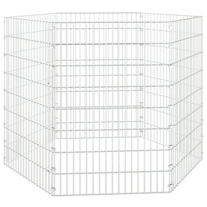 6-panelowa klatka dla królika, 54x80 cm, galwanizowane żelazo