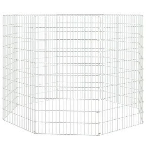 8-panelowa klatka dla królika, 54x100 cm, galwanizowane żelazo