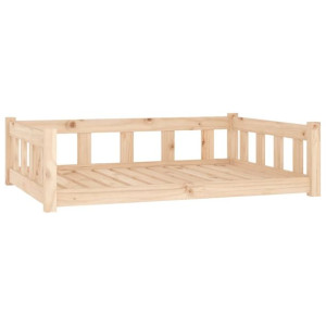 Legowisko dla psa, 105,5x75,5x28 cm, lite drewno sosnowe