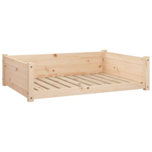 Legowisko dla psa, 95,5x65,5x28 cm, lite drewno sosnowe