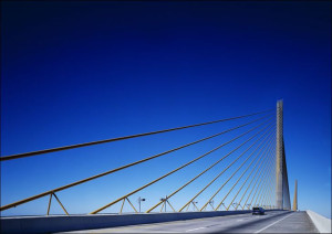 Sunshine Skyway in Tampa Bay United States of America, Carol Highsmith - pl