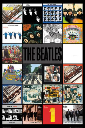 The Beatles Okładki Płyt - plakat 61x91,5 cm