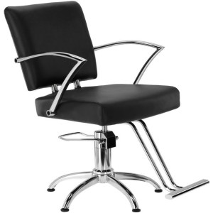 Fotel Fryzjerski Barberski Hydrauliczny Chrom