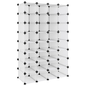 Stojak na buty, przezroczysty, 93x36,5x140 cm, PP