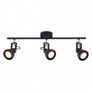 Lampa Czarna Sufitowa Aslak 3-spot Potrójna