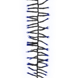 Sznur lampek LED, 400 niebieskich diod, 8 m, PVC