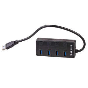 Akyga Hub USB AK-AD-33 aktywny USB A m/4xUSB A f wyłączniki ver. 3.0 15cm