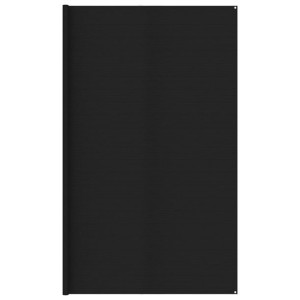 Wykładzina do namiotu, 400x400 cm, czarna, HDPE