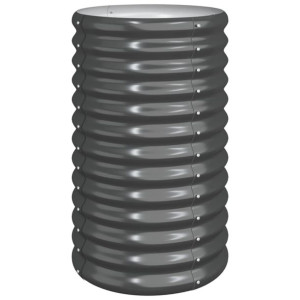 Donica ogrodowa, malowana proszkowo stal, 40x40x68 cm, antracyt