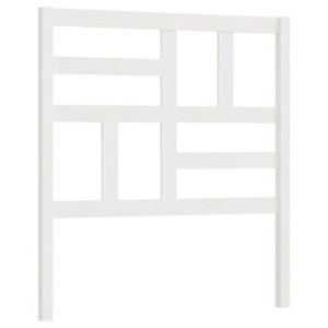 Wezgłowie łóżka, białe, 81x4x104 cm, lite drewno sosnowe