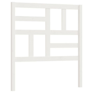 Wezgłowie łóżka, białe, 96x4x104 cm, lite drewno sosnowe