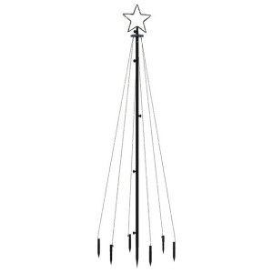 Choinka z kołkiem gruntowym, 108 kolorowych LED, 180 cm