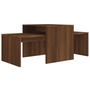 Stolik kawowy, brązowy dąb 100x48x40 cm materiał drewnopochodny