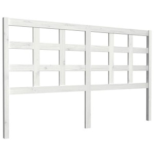 Wezgłowie łóżka, białe, 165,5x4x100 cm, lite drewno sosnowe