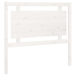 Wezgłowie łóżka, białe, 105,5x4x100 cm, lite drewno sosnowe