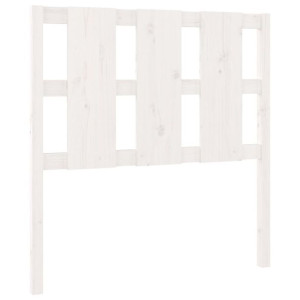 Wezgłowie łóżka, białe, 95,5x4x100 cm, lite drewno sosnowe