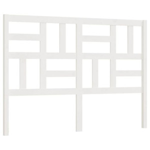 Wezgłowie łóżka, białe, 146x4x104 cm, lite drewno sosnowe