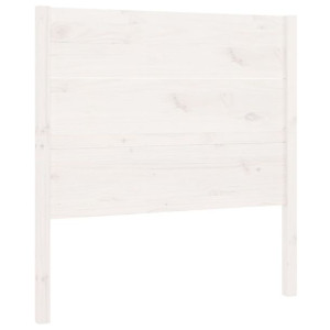Wezgłowie łóżka, białe, 81x4x100 cm, lite drewno sosnowe