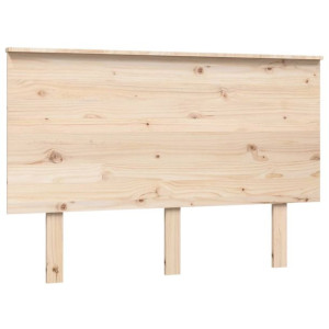 Wezgłowie łóżka, 124x6x82,5 cm, lite drewno sosnowe
