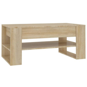 Stolik kawowy, dąb sonoma, 102x55x45, materiał drewnopochodny