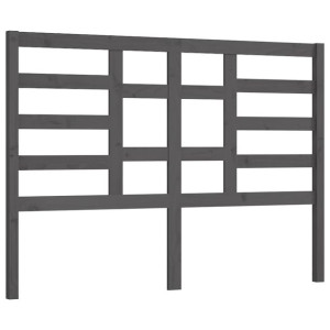 Wezgłowie łóżka, szare, 166x4x104 cm, lite drewno sosnowe