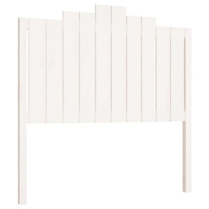 Wezgłowie łóżka, białe, 106x4x110 cm, lite drewno sosnowe