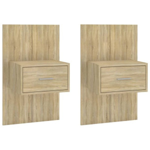 Wiszące szafki nocne, 2 szt., dąb sonoma