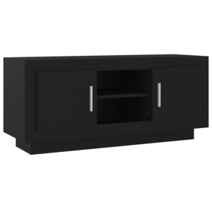 Szafka pod telewizor, czarna, 102x35x45 cm