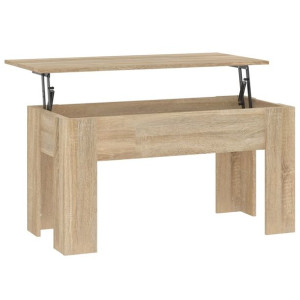 Stolik kawowy, dąb sonoma, 101x49x52cm, materiał drewnopochodny