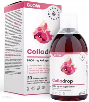 Aura Herbals Colladrop Glow kolagen morski 5000 mg 500 ml