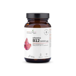Aura Herbals Witamina B12 1000 µg metylokobalamina 90 kapsułek
