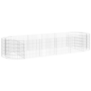 Podwyższona donica gabionowa galwanizowane żelazo 300x100x50 cm