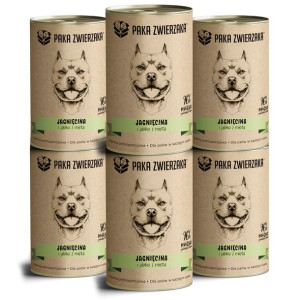 Pakiet Paka Zwierzaka Mokra Karma Dla Psa Jagnięcina Jabłko 6 x 400 g
